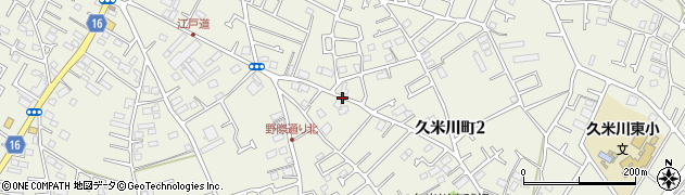 東京都東村山市久米川町周辺の地図