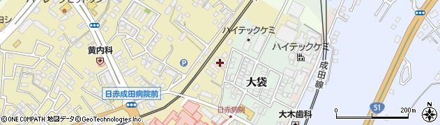 千葉県成田市飯田町193周辺の地図
