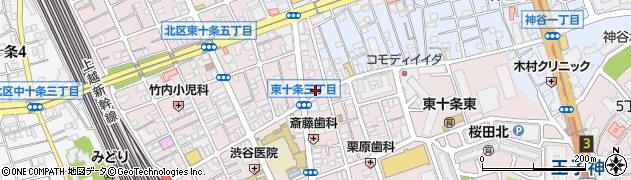 ちよだ鮨東十条店周辺の地図