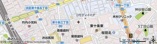 東十条歯科医院周辺の地図