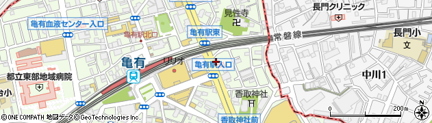 トヨタモビリティサービス亀有駅前店周辺の地図