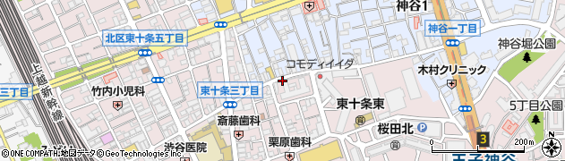 東京都北区東十条3丁目11-5周辺の地図