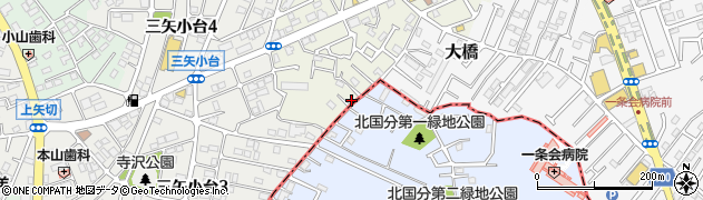 千葉県松戸市二十世紀が丘萩町447周辺の地図
