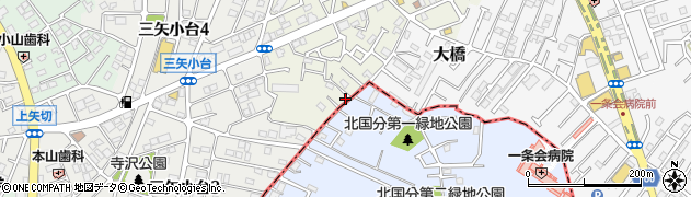 千葉県松戸市二十世紀が丘萩町445周辺の地図
