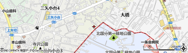 千葉県松戸市二十世紀が丘萩町452周辺の地図