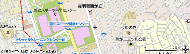 東京都北区西が丘2丁目17-2周辺の地図