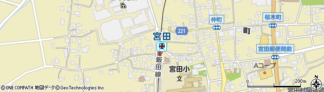 長野県上伊那郡宮田村周辺の地図