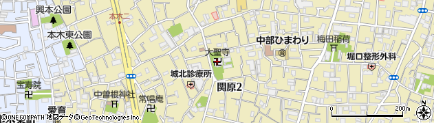 関原不動尊大聖寺周辺の地図