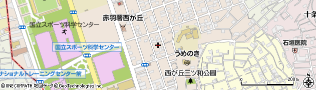 東京都北区西が丘2丁目19周辺の地図