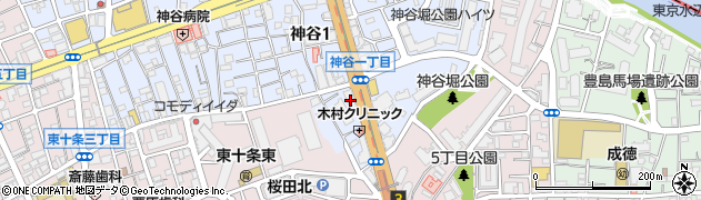 ほっともっと　王子神谷店周辺の地図