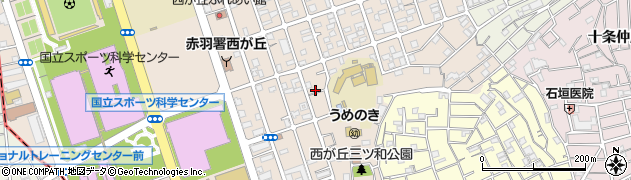 東京都北区西が丘2丁目20周辺の地図