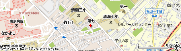 清瀬市立　竹丘学童クラブ周辺の地図