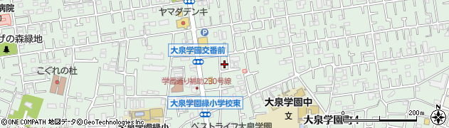 東京都練馬区大泉学園町周辺の地図