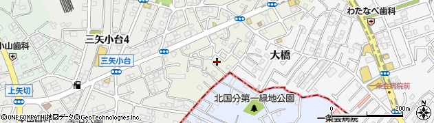 千葉県松戸市二十世紀が丘萩町380周辺の地図