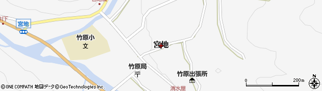 岐阜県下呂市宮地周辺の地図