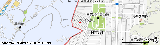 サニーパークハイツ成田管理組合　事務所周辺の地図