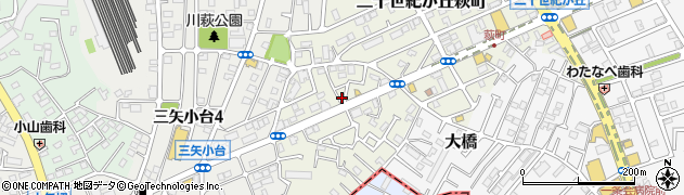 千葉県松戸市二十世紀が丘萩町172周辺の地図