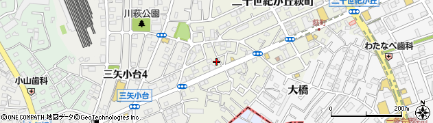 千葉県松戸市二十世紀が丘萩町187周辺の地図
