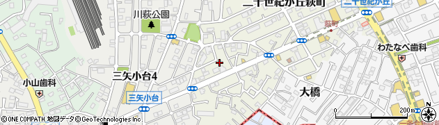 千葉県松戸市二十世紀が丘萩町192周辺の地図