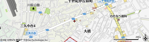千葉県松戸市二十世紀が丘萩町231周辺の地図