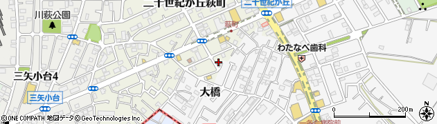 千葉県松戸市二十世紀が丘萩町243周辺の地図