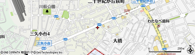 千葉県松戸市二十世紀が丘萩町225周辺の地図