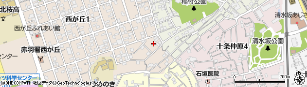 東京都北区西が丘2丁目28周辺の地図