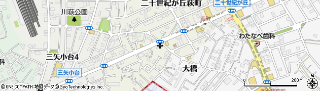 千葉県松戸市二十世紀が丘萩町228周辺の地図