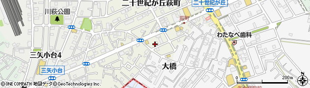千葉県松戸市二十世紀が丘萩町235周辺の地図