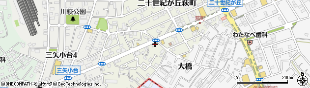 千葉県松戸市二十世紀が丘萩町227周辺の地図