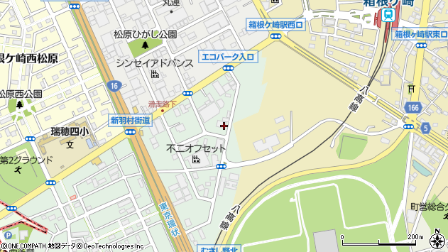 〒190-1224 東京都西多摩郡瑞穂町南平の地図