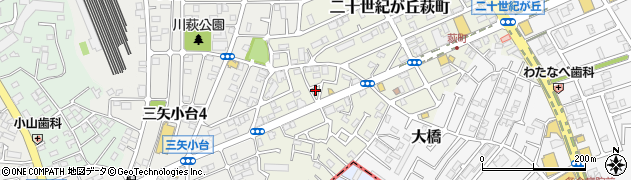 千葉県松戸市二十世紀が丘萩町174周辺の地図