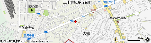 千葉県松戸市二十世紀が丘萩町232周辺の地図