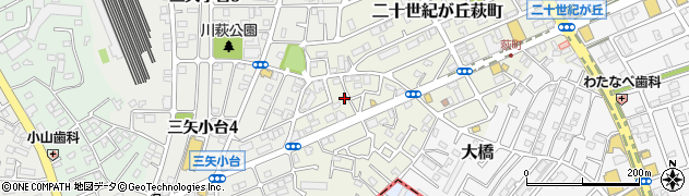 千葉県松戸市二十世紀が丘萩町185周辺の地図