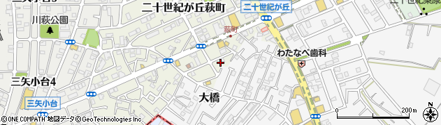 千葉県松戸市二十世紀が丘萩町244周辺の地図