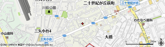 千葉県松戸市二十世紀が丘萩町169周辺の地図