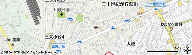 千葉県松戸市二十世紀が丘萩町175周辺の地図