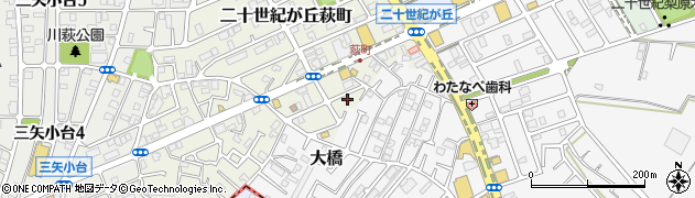 千葉県松戸市二十世紀が丘萩町244-2周辺の地図