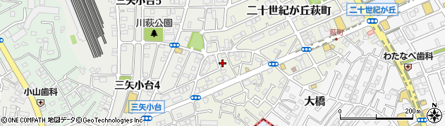 千葉県松戸市二十世紀が丘萩町193周辺の地図