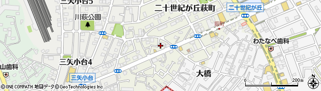 千葉県松戸市二十世紀が丘萩町162周辺の地図