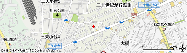 千葉県松戸市二十世紀が丘萩町177周辺の地図