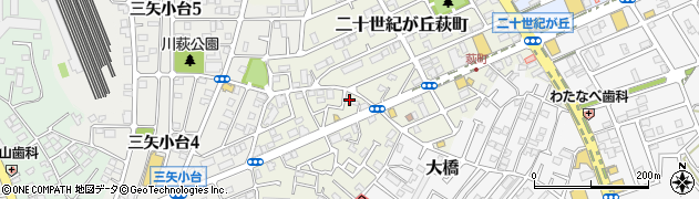 千葉県松戸市二十世紀が丘萩町153周辺の地図