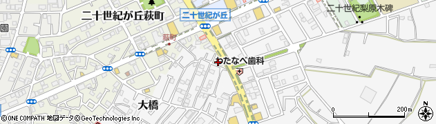 千葉県松戸市二十世紀が丘萩町278周辺の地図