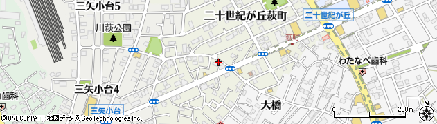 千葉県松戸市二十世紀が丘萩町155周辺の地図