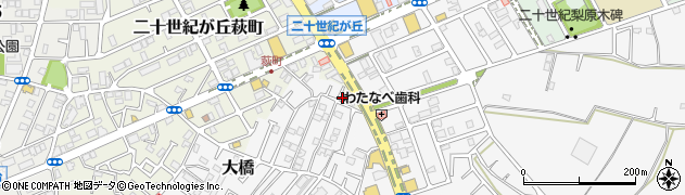 千葉県松戸市二十世紀が丘萩町277周辺の地図