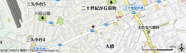 千葉県松戸市二十世紀が丘萩町136周辺の地図