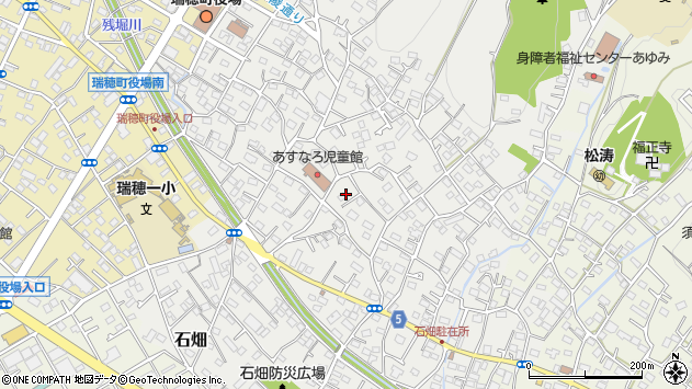 〒190-1211 東京都西多摩郡瑞穂町石畑の地図