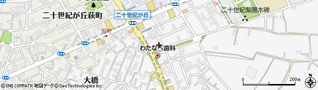 千葉県松戸市二十世紀が丘丸山町6周辺の地図