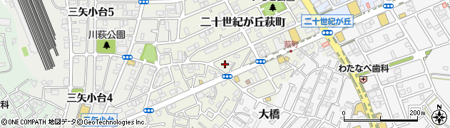 千葉県松戸市二十世紀が丘萩町147周辺の地図