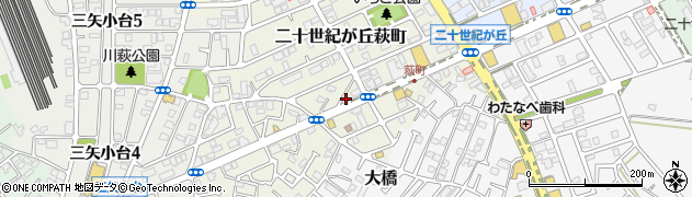 千葉県松戸市二十世紀が丘萩町127周辺の地図